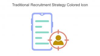 Traditional Recruitment Strategy Colored Icon In Powerpoint Pptx Png And Editable Eps Format