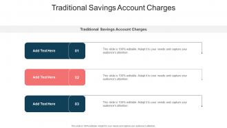 Traditional Savings Account Charges In Powerpoint And Google Slides Cpb