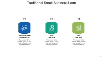 Traditional small business loan ppt powerpoint presentation styles aids cpb