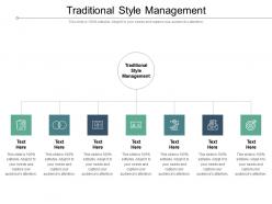 Traditional style management ppt powerpoint presentation file graphics pictures cpb