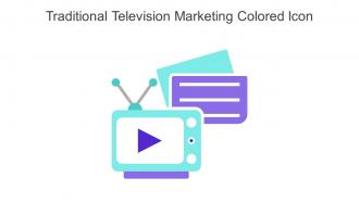 Traditional Television Marketing Colored Icon In Powerpoint Pptx Png And Editable Eps Format