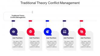 Traditional Theory Conflict Management Ppt Powerpoint Presentation Pictures Cpb