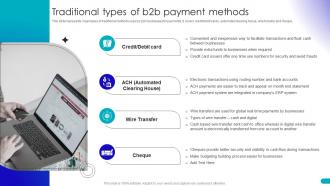 Traditional Types Of B2b Payment Methods Guide For Building B2b Ecommerce Management Strategies