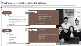 Traditional Versus Digital Marketing Collateral Content Marketing Tools To Attract Engage MKT SS V