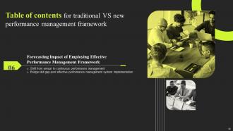 Traditional VS New Performance Management Framework Powerpoint Presentation Slides Pre designed Image
