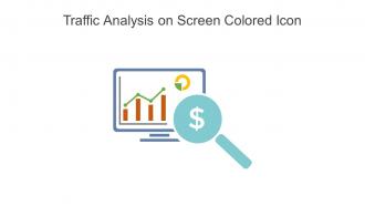 Traffic Analysis On Screen Colored Icon In Powerpoint Pptx Png And Editable Eps Format