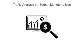 Traffic Analysis On Screen Monotone Icon In Powerpoint Pptx Png And Editable Eps Format