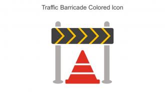 Traffic Barricade Colored Icon In Powerpoint Pptx Png And Editable Eps Format