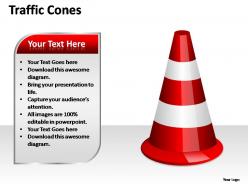 Traffic cones powerpoint presentation slides
