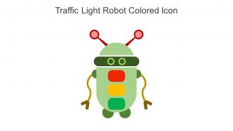 Traffic Light Robot Colored Icon In Powerpoint Pptx Png And Editable Eps Format