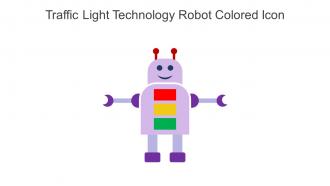 Traffic Light Technology Robot Colored Icon In Powerpoint Pptx Png And Editable Eps Format