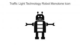 Traffic Light Technology Robot Monotone Icon In Powerpoint Pptx Png And Editable Eps Format