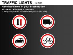Traffic lights icons powerpoint presentation slides db