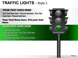 Traffic lights style 1 powerpoint presentation slides