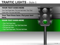 Traffic lights style 1 powerpoint presentation slides db