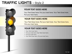 Traffic lights style 2 powerpoint presentation slides db