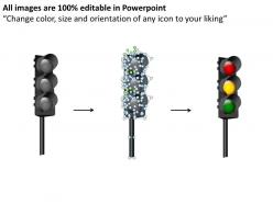 Traffic lights style 2 powerpoint presentation slides db
