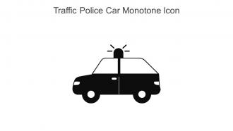 Traffic Police Car Monotone Icon In Powerpoint Pptx Png And Editable Eps Format