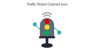 Traffic Robot Colored Icon In Powerpoint Pptx Png And Editable Eps Format