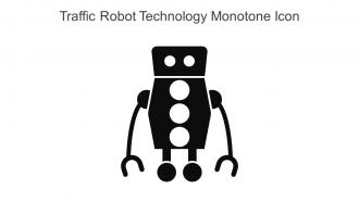 Traffic Robot Technology Monotone Icon In Powerpoint Pptx Png And Editable Eps Format