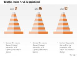 Traffic rules and regulations flat powerpoint design