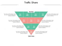 Traffic share ppt powerpoint presentation model infographic template cpb