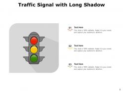 Traffic Signal Background Street Highway Shadow Icon