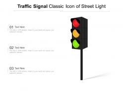 Traffic signal classic icon of street light
