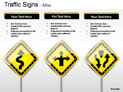 Traffic signs misc powerpoint presentation slides