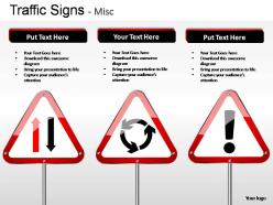 Traffic signs misc powerpoint presentation slides