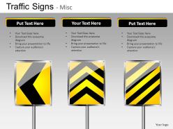 Traffic signs misc powerpoint presentation slides db