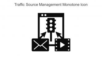 Traffic Source Management Monotone Icon In Powerpoint Pptx Png And Editable Eps Format