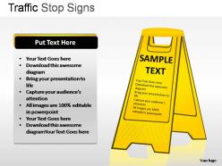 Traffic stop signs powerpoint presentation slides