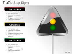 Traffic stop signs powerpoint presentation slides db