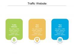 Traffic website ppt powerpoint presentation gallery graphics download cpb
