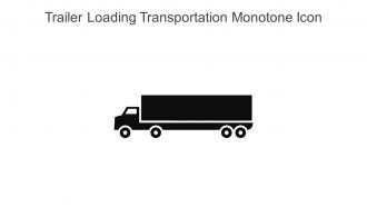 Trailer Loading Transportation Monotone Icon In Powerpoint Pptx Png And Editable Eps Format