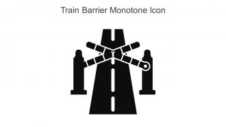 Train Barrier Monotone Icon In Powerpoint Pptx Png And Editable Eps Format