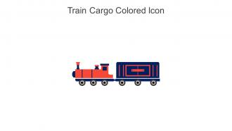 Train Cargo Colored Icon In Powerpoint Pptx Png And Editable Eps Format
