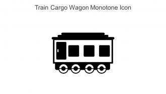 Train Cargo Wagon Monotone Icon In Powerpoint Pptx Png And Editable Eps Format