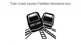 Train Crash Injuries Fatalities Monotone Icon In Powerpoint Pptx Png And Editable Eps Format