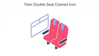 Train Double Seat Colored Icon In Powerpoint Pptx Png And Editable Eps Format