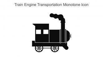 Train Engine Transportation Monotone Icon In Powerpoint Pptx Png And Editable Eps Format