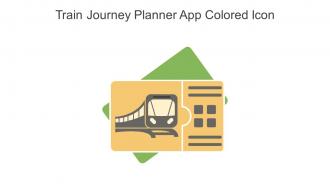 Train Journey Planner App Colored Icon In Powerpoint Pptx Png And Editable Eps Format