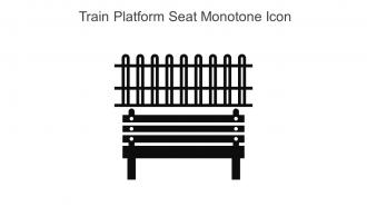 Train Platform Seat Monotone Icon In Powerpoint Pptx Png And Editable Eps Format
