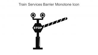 Train Services Barrier Monotone Icon In Powerpoint Pptx Png And Editable Eps Format