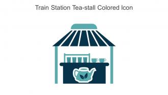 Train Station Tea Stall Colored Icon In Powerpoint Pptx Png And Editable Eps Format