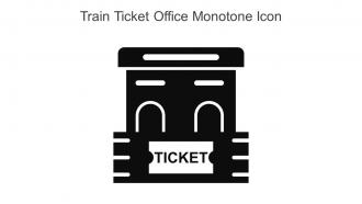 Train Ticket Office Monotone Icon In Powerpoint Pptx Png And Editable Eps Format
