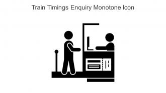 Train Timings Enquiry Monotone Icon In Powerpoint Pptx Png And Editable Eps Format