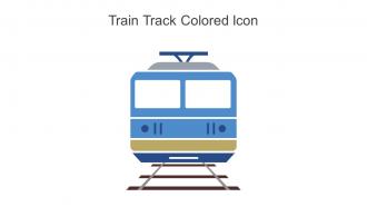 Train Track Colored Icon In Powerpoint Pptx Png And Editable Eps Format