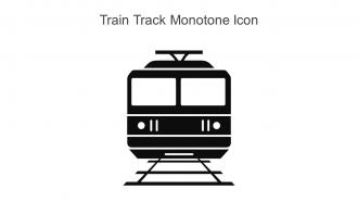 Train Track Monotone Icon In Powerpoint Pptx Png And Editable Eps Format